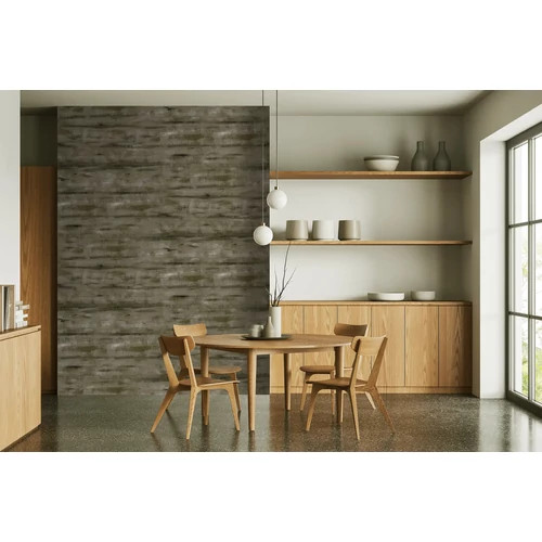 Ecsetvonás mintázatú szürkés barna színvilágú poszter vízszintes csíkozással