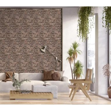   Ipari stílusú, barnás árnyalatú bontott téglafal mintás poszter