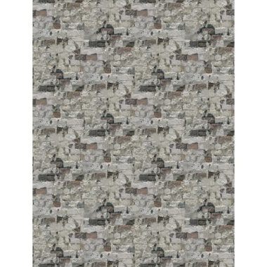   Rusztikus  szürkés színvilágú bontott téglafal mintás poszter