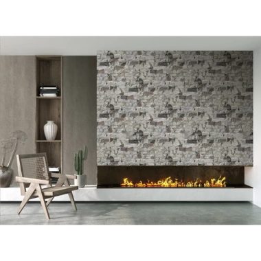   Rusztikus  szürkés színvilágú bontott téglafal mintás poszter