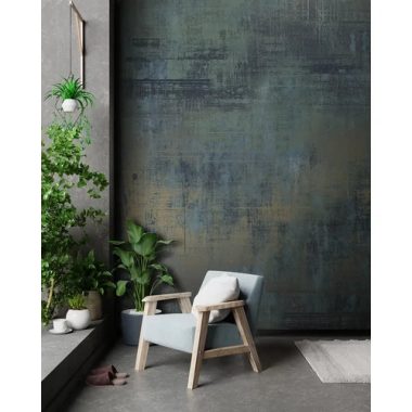   Kopott vászon hatású poszter petrolkék és zöld színben