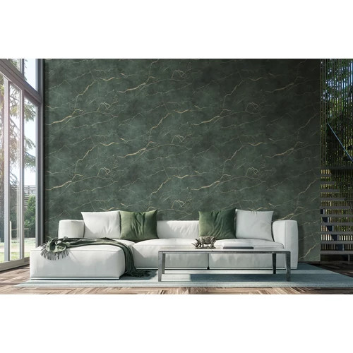 Smaragdzöld - arany elegáns márvány mintás modern poszter