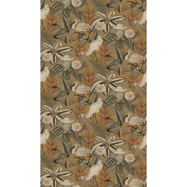   Kócsag, kanalasgém, rája, medúza, páfrány mintás tapéta