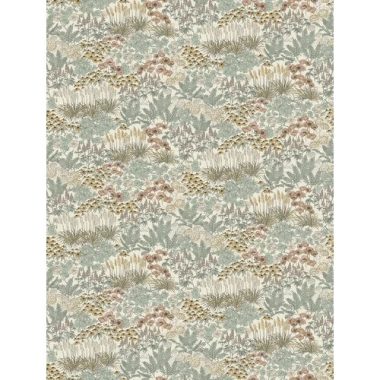   Fehér alapon mentazöld, puncs és bézs színű virágoskert mintás poszter