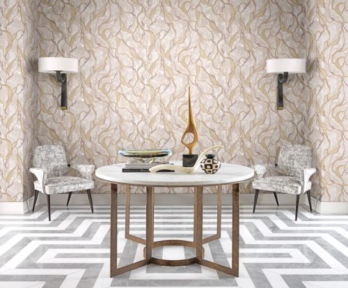 Rózsaszín Márvány Vinyl Tapéta 