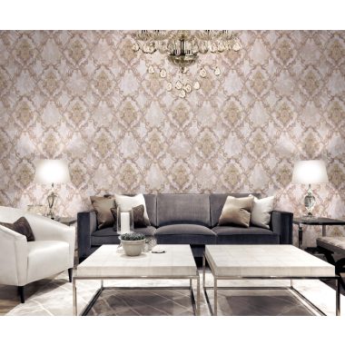 Fehér Barokk Vinyl Tapéta 