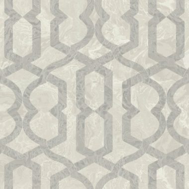 Fehér Geometrikus Vinyl Tapéta 