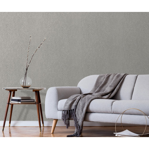 Szürke Naturál Vlies Tapéta 