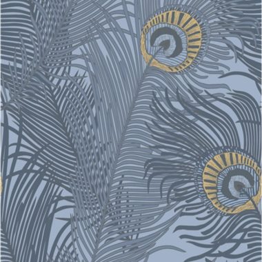 Kék Toll Vlies Tapéta 