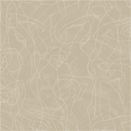 Bézs Geometrikus Vinyl Tapéta 
