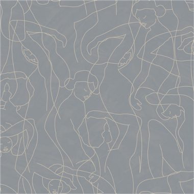 Kék Geometrikus Vinyl Tapéta 