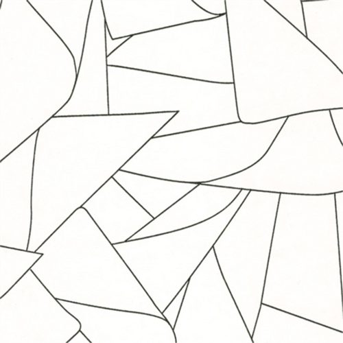 Fehér Geometrikus Vlies Tapéta 