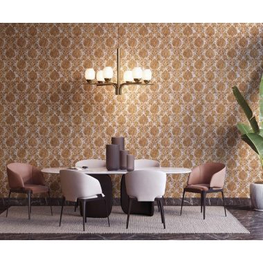 Fehér Klasszikus Vinyl Tapéta 