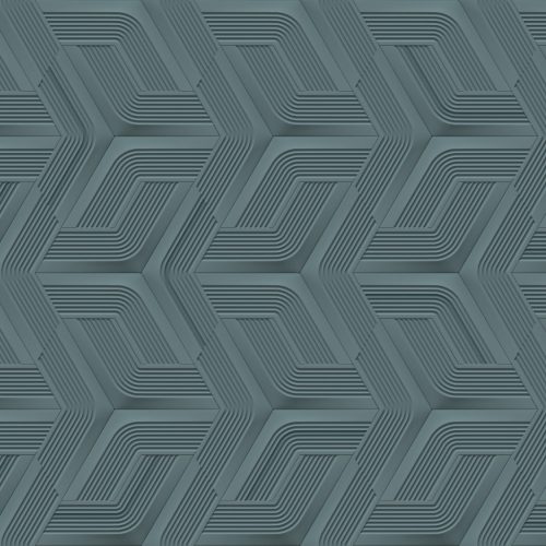 Kék olasz vinyl Lamborghini tapéta férfias geometrikus mintával