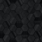Fekete geometrikus hatszög - hexagon mintázatú vinyl Lamborghini tapéta 