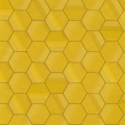 Sárga geometrikus hatszög - hexagon mintázatú vinyl Lamborghini tapéta 