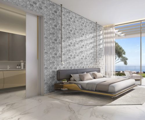 Sárga geometrikus hatszög - hexagon mintázatú vinyl Lamborghini tapéta 