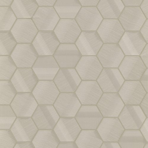 Krém geometrikus hatszög - hexagon mintázatú vinyl Lamborghini tapéta 