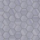 Halvány szürkéskék - ezüst geometrikus hatszög - hexagon mintázatú vinyl Lamborghini tapéta 
