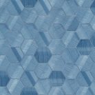 Kék geometrikus hatszög - hexagon mintázatú vinyl Lamborghini tapéta 