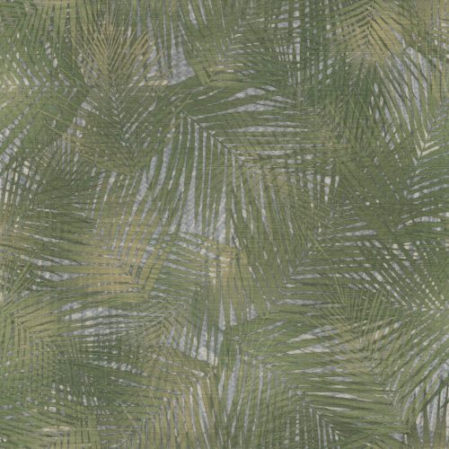 Szürke alapon zöld szövet struktúrájú, levél mintás vinyl Lamborghini tapéta 