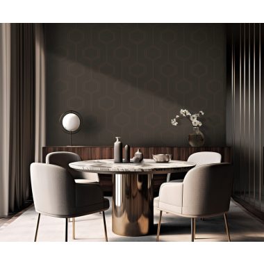   Fehér alapon krém geometriai modern - hatszög (hexagon) mintás Lamborghini tapéta