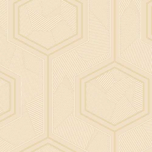 Bézs geometriai modern - hatszög (hexagon) mintás Lamborghini tapéta 