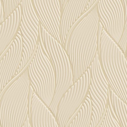 Bézs Levél Vinyl Trussardi Tapéta 