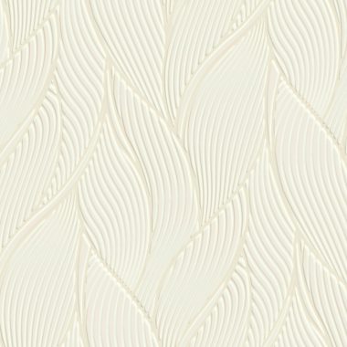 Fehér Levél Vinyl Trussardi Tapéta 