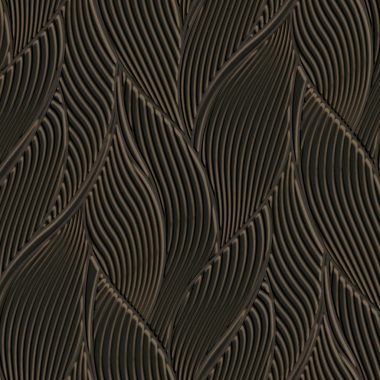 Fekete Levél Vinyl Trussardi Tapéta 