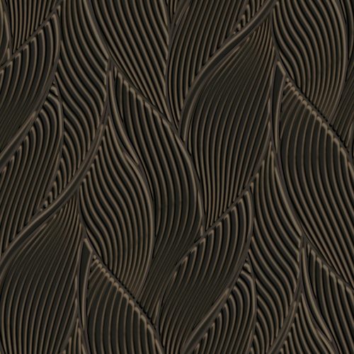 Fekete Levél Vinyl Trussardi Tapéta 