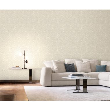 Bézs Barokk Vinyl Trussardi Tapéta 