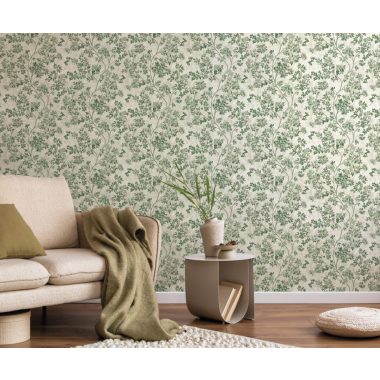 Szürke Levél Vinyl Tapéta 