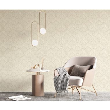 Kék Geometrikus Vinyl Tapéta 