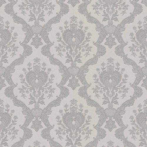 Szürke Barokk Vinyl Tapéta 