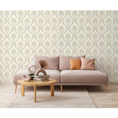 Bézs Barokk Vinyl Tapéta 