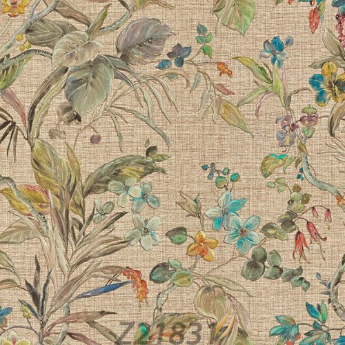 Színes Virág Vinyl Trussardi Tapéta 