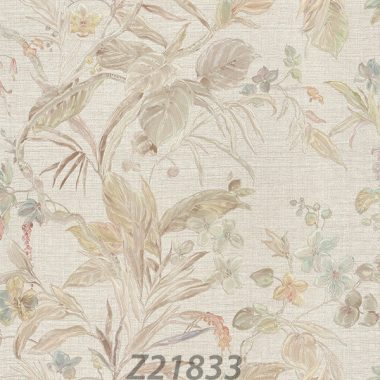 Fehér Virág Vinyl Trussardi Tapéta 