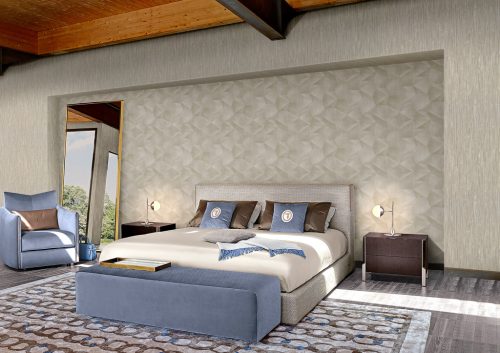 Szürke Egyszínű Vinyl Trussardi Tapéta 