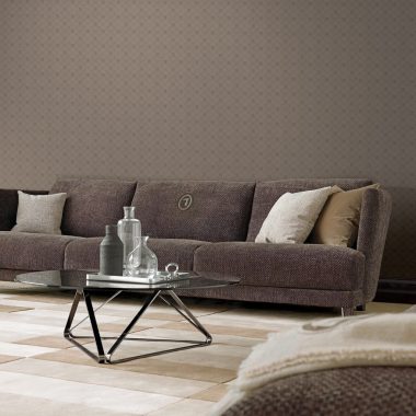 Fehér Geometrikus Vinyl Trussardi Tapéta 