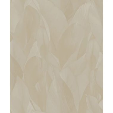   3D hatású zsúfolt banánlevél mintás tapéta matt natúr bézs színben