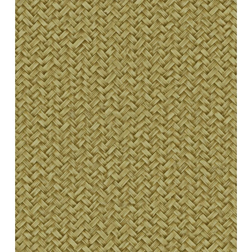 Rattan chevron szőttes tapéta matt olivazöld színben