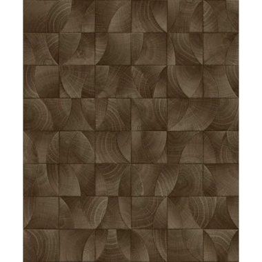   Taupe barna, fakocka mozaik mintás minimalista stílusú tapéta