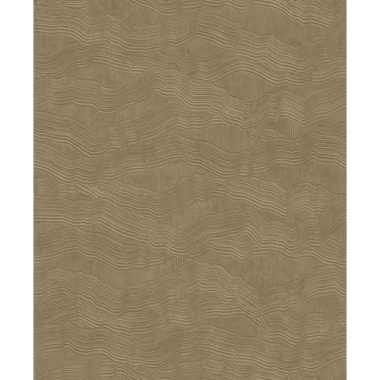   Metálfényű drapp absztrakt hullám mintás luxus designer tapéta