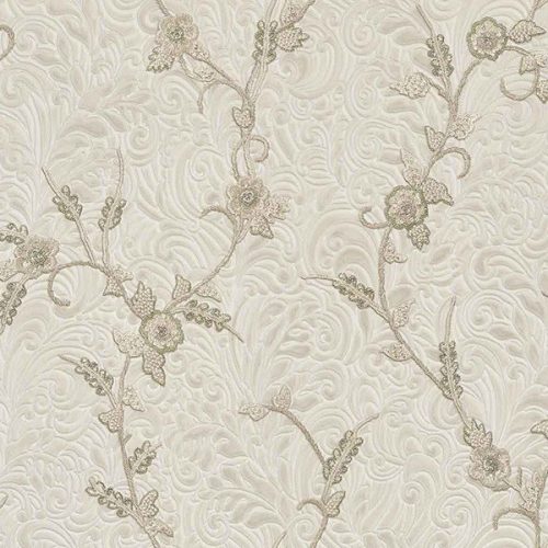 Szürke Virág Vinyl Elie Saab Tapéta 