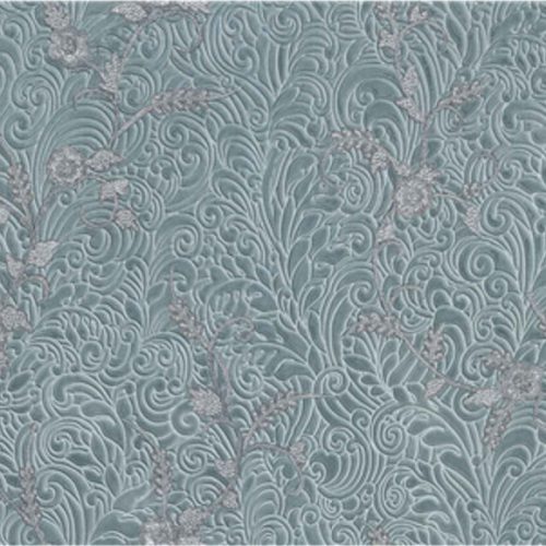 Türkiz Virág Vinyl Elie Saab Tapéta 