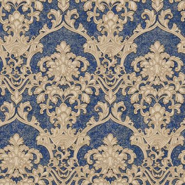 Kék Barokk Vinyl Elie Saab Tapéta 