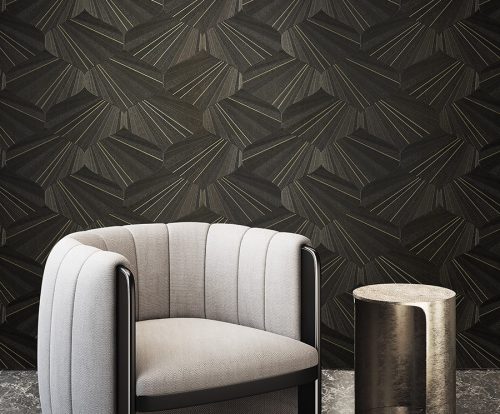 Fehér Geometrikus Vinyl Elie Saab Tapéta 