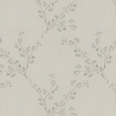 Bézs Virág Vinyl Tapéta 