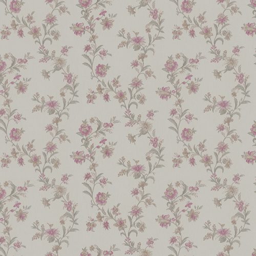 Szürke Virág Vinyl Tapéta 